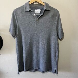 Goodfellow & Co Polo grey shirt 100% Cotton Size Large